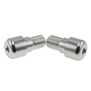 Weight Slider Silver For Yamaha YZF R1 R3 R6 VMX Handle Bar End CNC Plain Stop - Bild 1 von 2