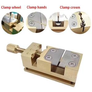 Watch Movement Vise Handle Head Fixed Seat For Pointer Needle Tube Clamp Wheel - Picture 1 of 5