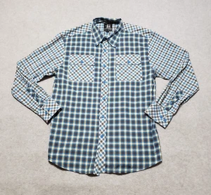 Camisa Evolution in Design Para Hombre XL Azul Abotonada Manga Larga A Cuadros - Imagen 1 de 11