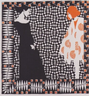 Ver Sacrum Koloman Moser 1902 Vienna Secession Fashion Art Nouveau Print - Image 1 of 2