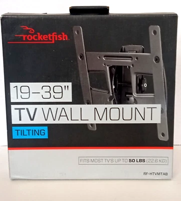 Rocketfish Tilting TV Wall Mount for Most 19" to 39" TVs up to 50 LBS RF-HTVMTAB - Image 1 of 4