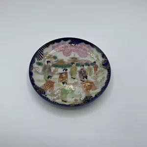 Piatto geisha giapponese vintage dipinto a mano - Foto 1 di 3