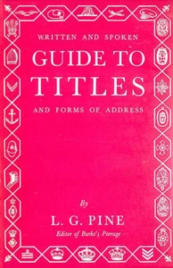 Written and Spoken Guide to Titles and Forms of Address (Right Way Books) - Imagen 1 de 1