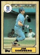 1987 Topps Jim Sundberg Kansas City Royals #190