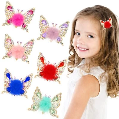 Paquete de 6 pinzas para el cabello de mariposa con alas móviles pasadores para el cabello Foto 1 de 4