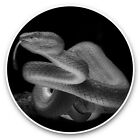 2 x Vinyl Stickers 20cm (bw) - Blue Viper Snake Reptile Snakes  #42386