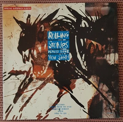 ROLLING STONES ALMOST HEAR YOU SIGH 4-TRACK 12 INCH SINGLE FROM UK, GATEFOLD PIC - Image 1 of 3