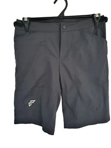 kathmandu blue padded cycling bike shorts zip pockets size 10 coolmax invista - Picture 1 of 11
