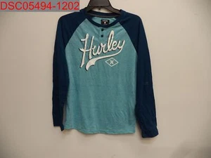 Small Stain, Hurley Boys Sublime Cloud Slub Raglan Long Sleeve Tee, Size L - Picture 1 of 7