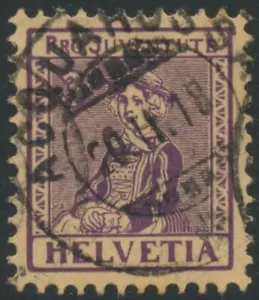 SWITZERLAND. 3c+2c Pro Juventute 1917, VF used (PH1512) - Picture 1 of 1