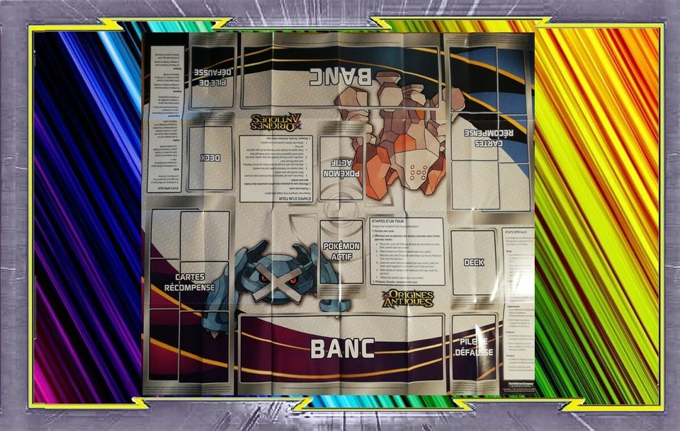 Tapis de Jeu - Playmat - Pokemon : Métalosse Et Regirock - XY07 - Photo 1/1