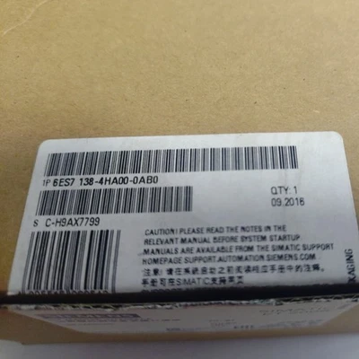 SIEMENS 6ES7138-4HA00-0AB0 / 6ES71384HA000AB0 (USED) - Image 1 of 4