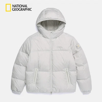 National Geographic Eira Hoodie L/GREY Goose Down Jacket Unisex - Image 1 of 4