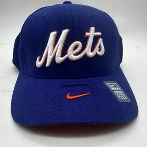 Nike New York Mets Hat Cap Team Swoosh Flex Mens Baseball Universal Fit NEW - Picture 1 of 15