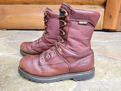 Stivali in pelle LL BEAN VINTAGE Sno Pac isolati Gore-Tex da caccia escursionismo ~ taglia 9,5 - Immagine 1 di 4