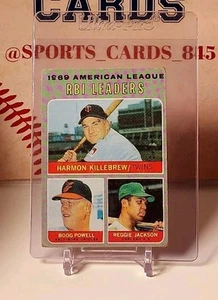 1970 Topps Baseball A.L.RBI Leaders #64 JACKSON, POWELL, KILLEBREW - Bild 1 von 2