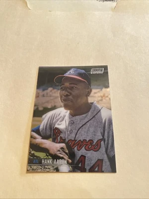 2021 Topps Stadium Club Chrome - Hank Aaron #102 - Image 1 of 2