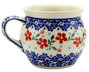Taza de cerámica polaca en forma de campana 16 onzas de Zaklady Boleslawiec - Imagen 1 de 5
