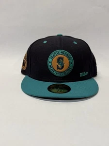 Seattle Mariners New Era 59Fifty Wilson Fitted Hat 7 1/2 - Picture 1 of 3