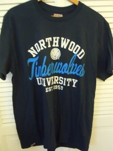 JANSPORT NORTHWOOD TIMBERWOLVES UNIVERSITY SIZE L BLUE SHIRT NO TAG - Picture 1 of 4