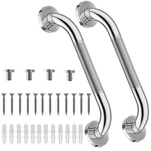 Grab Bars for Bathtubs and Showers 2 Pack 16 Inch- Safety Bathroom Handicap G... - Picture 1 of 6