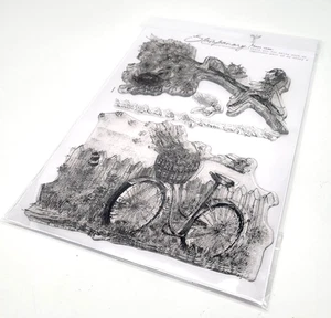 Stampanory clear stamps, best view by Erica Palfreyman bicycle fairy tree fox - Picture 1 of 6