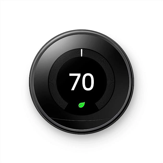 Google Nest Learning Thermostat T3018US - MIRROR BLACK - Image 1 of 4