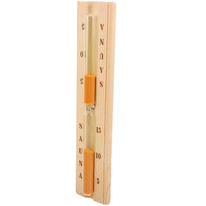 Clessidra Timer Bambini Sauna Da Tavolo Minuti Sabbia Legno Tubo Ricordo - Foto 1 di 12