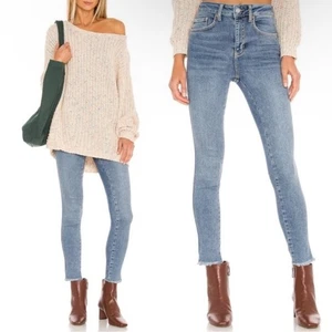 Jeggings de tiro alto We the Free Raw en Sierra talla 27 - Imagen 1 de 7