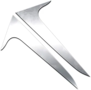 Polished Rear Window Trim fit for 2019-2023 Lincoln Nautilus [2pcs] - Picture 1 of 4