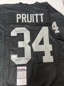 Von Greg Pruitt signiertes Oakland Raiders schwarzes Trikot JSA Authenticated J36 - Bild 1 von 4
