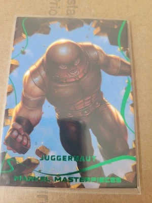 2022 Marvel Masterpieces Juggernaut #67 Emerald Green 02/25 Rare X-Men Villain - Image 1 of 2