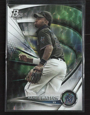 2022 Bowman Platinum #TOP-98 Kahlil Watson Top Prospects Ice Foilboard - Image 1 of 2