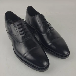 Harrykson London schwarze Lederschuhe mit Schnürsenkeln Größe 8 - Bild 1 von 11