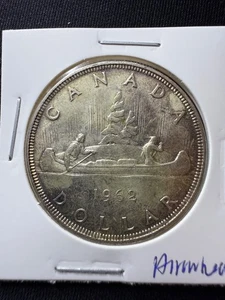 1962 ArrowHead Canada Silver Dollar Coin  - Foto 1 di 3