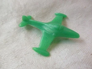 Vintage miniature Toy green plastic Airplane F9F - Bild 1 von 3