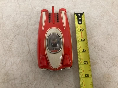Schylling 2009 Red Tin Future Car Retro Modern Friction Propelled Toy - Image 1 of 4