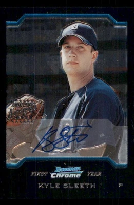 2004 Bowman Chrome #333 Kyle Sleeth AU RC *#/2000 - Image 1 of 2