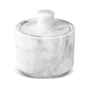 Multi-Purpose Marble Container with Lid - Salt, Pepper, Paprika and Powdered ... - Picture 1 of 9