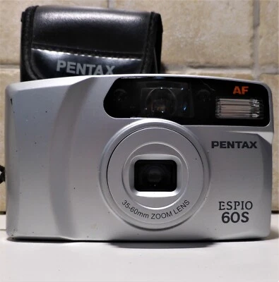 PENTAX ESPIO 60S Fotocamera Analogica Compatta Vintage AF Point&Shot 35mm Grigia - Immagine 1 di 4