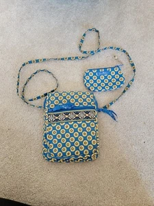 Borsa a tracolla Vera Bradley blu con borsa cambio abbinata - Foto 1 di 4
