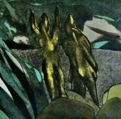 Wolff Buchholz (1935-2010) Farb-Aquatinta PROBEDRUCK- Radierung 1974: ABSTRAKT - Bild 1 von 4