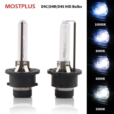 One Pair D4C D4S D4R HID Xenon Headlight Replacement Bulbs 6000K 8000K 10000K - Image 1 of 4