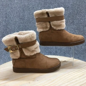G By Guess Botas Mujer 6.5M Aussie Shearling Invierno Botín Marrón Piel Sintética - Imagen 1 de 20