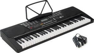 Klawiatura elektroniczna w Wielkiej Brytanii 61 klawiszy podświetlanych M-tunes MTL-91M czarna - Zdjęcie 1 z 12