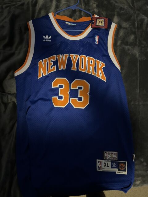 Vintage Champion Brand New York Knicks Patrick Ewing Jersey Size X-Lar –  Yesterday's Attic