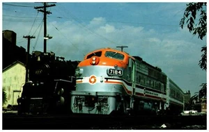 Maryland DOT #7184 Train Passes Sistema Scacchiera Locomotiva a vapore MD Cartolina - Foto 1 di 2