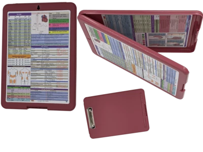 Nursing Clipboard  -Rustic Red  -reference sheets -great for clinical - Image 1 of 4