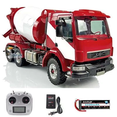 1/14 LESU Metal RC 6x6 Agitating Lorry Radio Control Mixer Truck Light Sounds - Image 1 of 4