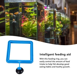 Aquarium Floating Food Feeder Control Feed Intake Help Fish Develop Good Habits - Picture 1 of 18